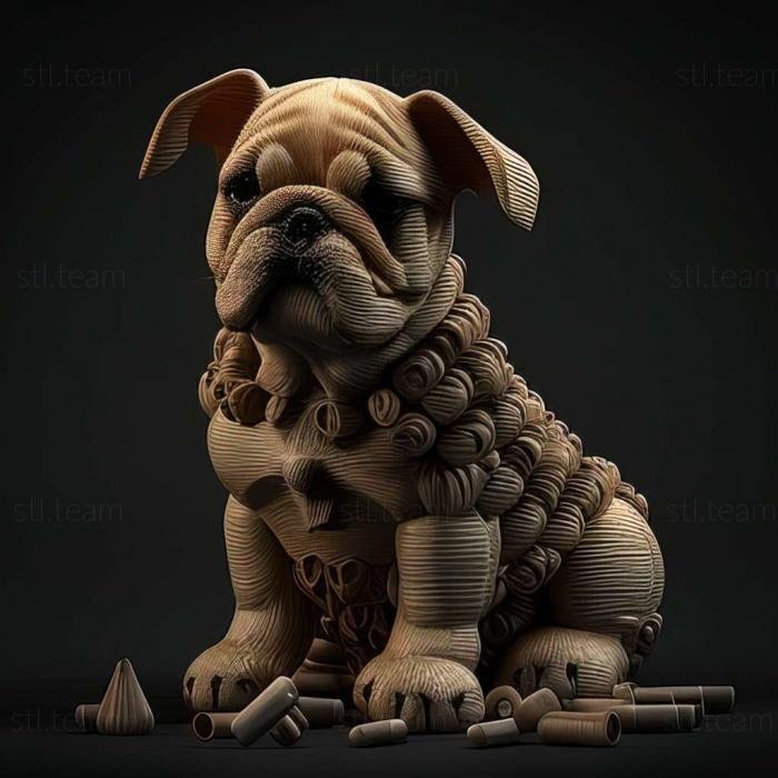 3D модель Кулі собака (STL)